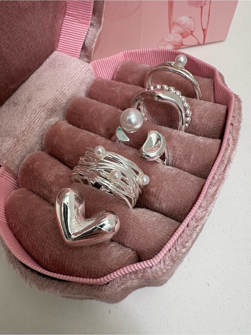 Silver Plated Open Ring Set - Picture 11 of 14